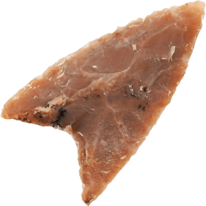 Primitive Stone Tapered Arrowhead