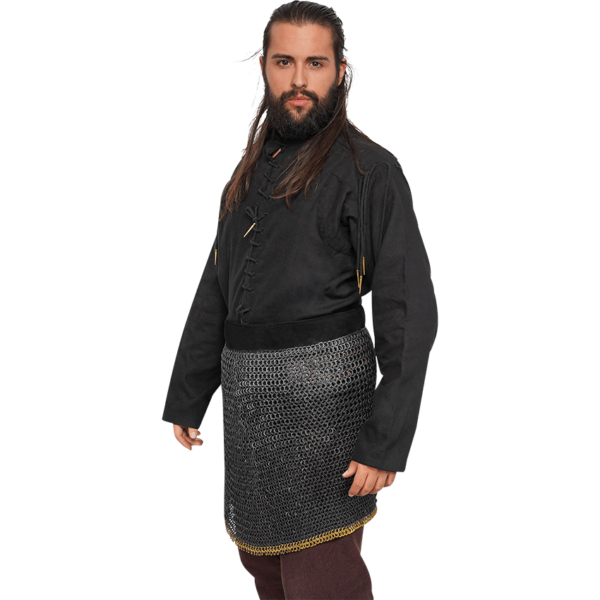 Blackened Riveted Chainmail Skirt