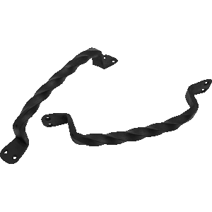 Twisted Iron Door Handles - 9 Inch - Set of 2