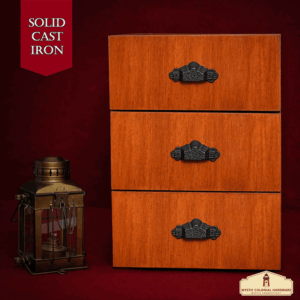 Inscribed Cup Style Cabinet Pulls - Set of 4