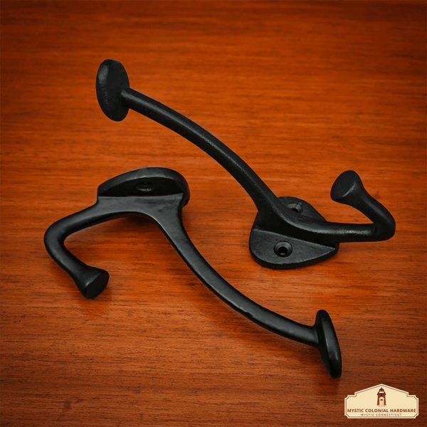 Cast Iron Wall Hooks - Set of 2