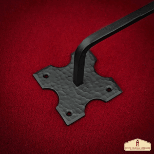 Rustic Cast Iron Towel Bar Holder