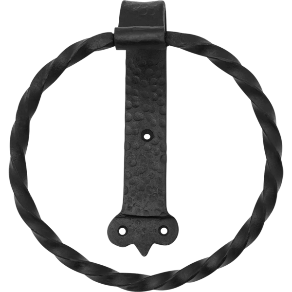 Twisted Iron Towel Ring