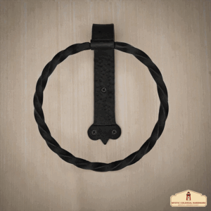 Twisted Iron Towel Ring