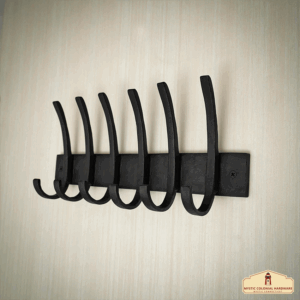 Wall Mounted 6 Hook Iron Rack