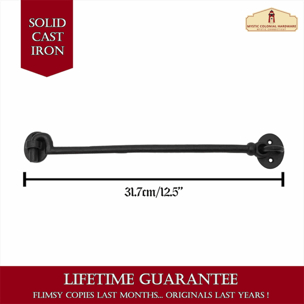 Black Wrought Iron Hook Latch Gate Hardware