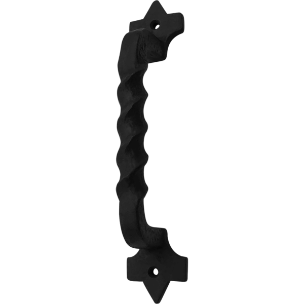 Black Cast Iron Pull Handle - 10 Inch