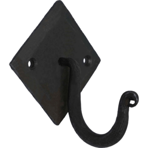 Rustic Black Iron Wall Hook