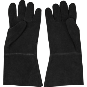 Medieval Suede Gloves - Black