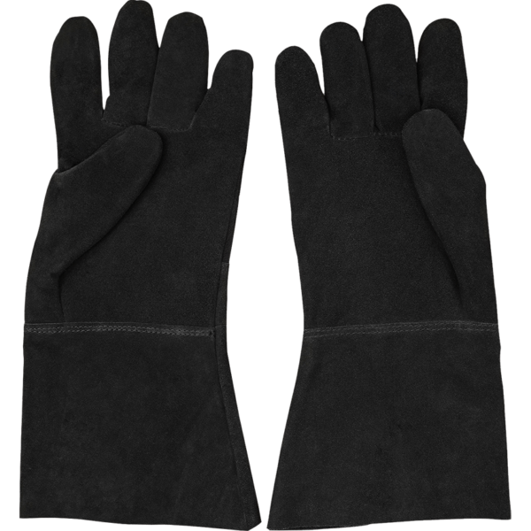 Medieval Suede Gloves - Black