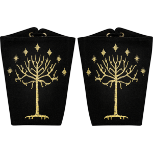 Fantasy Tree Black Canvas Bracers