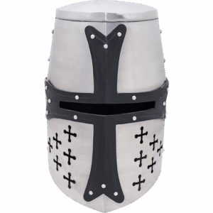 Crusader Knight Great Helm - 16 Gauge