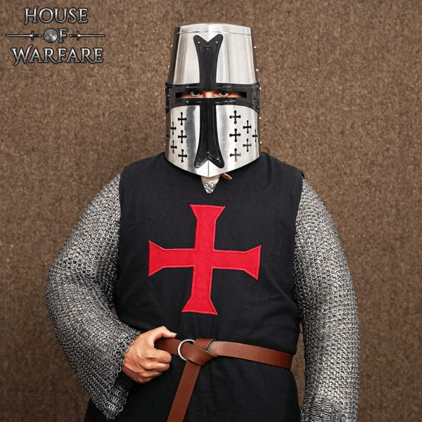 Crusader Knight Great Helm - 16 Gauge