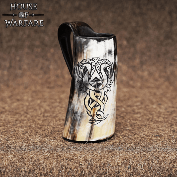 Viking Serpent Medieval Horn Tankard