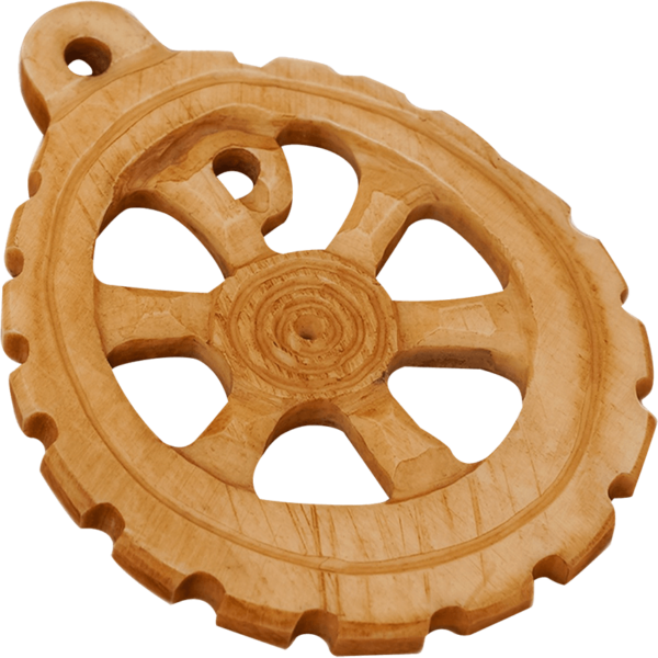 Chi Rho Roman Carved Bone Pendant