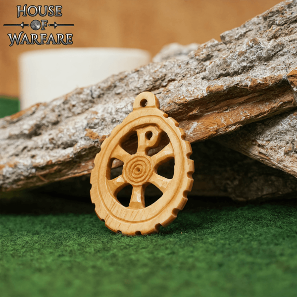 Chi Rho Roman Carved Bone Pendant