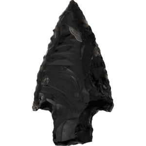 Primitive Obsidian Arrowhead
