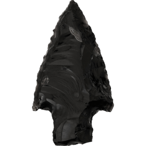 Primitive Obsidian Arrowhead