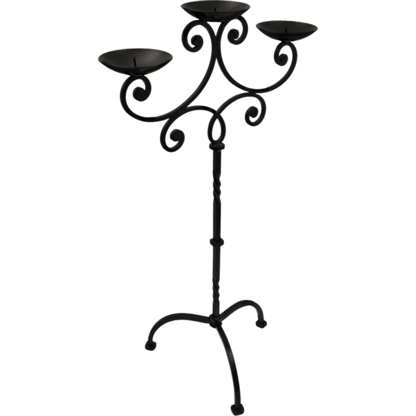 Large Medieval Iron Candelabra