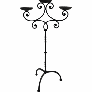 Large Medieval Iron Candelabra