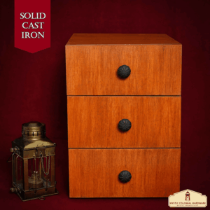 Sunburst Iron Cabinet Knob - Set of 4