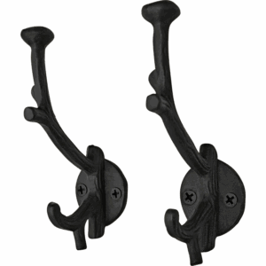 Cast Iron Branch Wall Hook - Set of 2