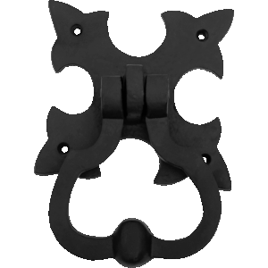 Gothic Fleur de Lis Cast Iron Door Knocker