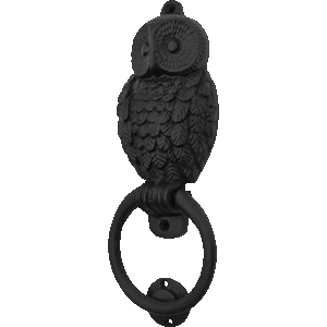 Rustic Cast Iron Owl Door Knocker
