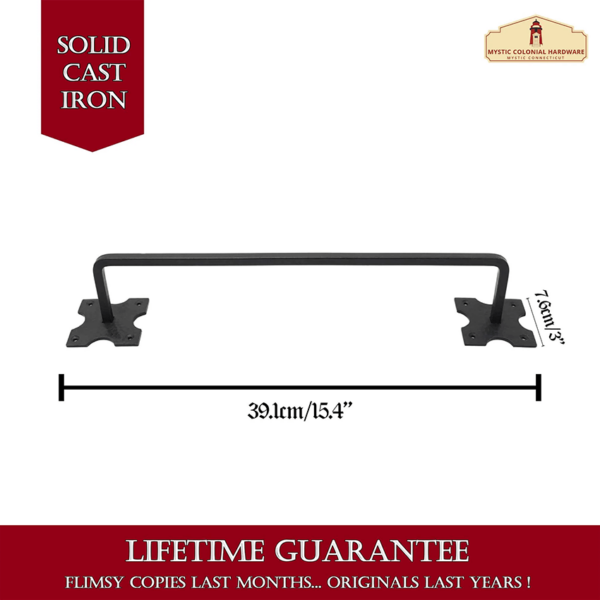 Gothic Style Cast Iron Towel Holder