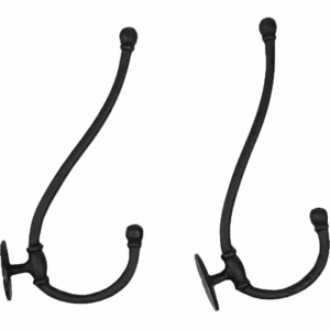 Classic Victorian Cast Iron Wall Hook - Set of 2