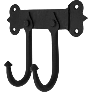 Rustic Cast Iron Wall Hook - Set of 2