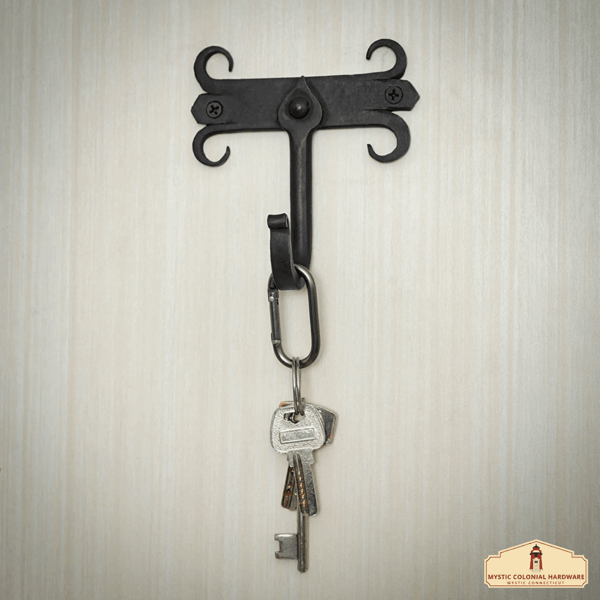 Hand Forged Gothic Fleur Wall Hook - Set of 2