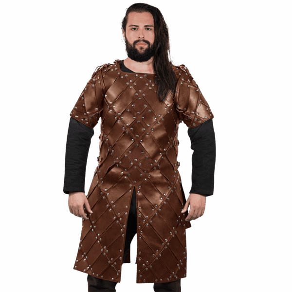 King of the North Leather Brigandine - Brown