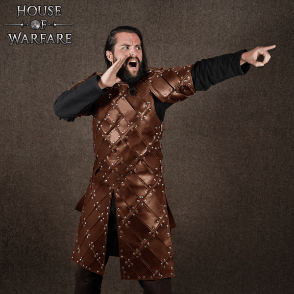 King of the North Leather Brigandine - Brown