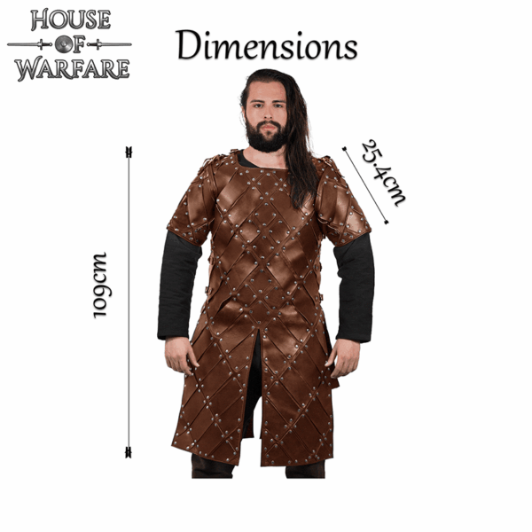 King of the North Leather Brigandine - Brown