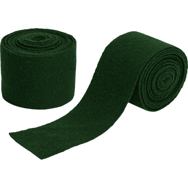 Woolen Arm Wraps with Brooches - Green