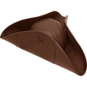Venturing Pirate Leather Hat - Brown