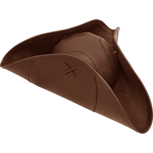 Venturing Pirate Leather Hat - Brown