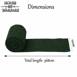 Woolen Leg Wraps with Brooches - Green