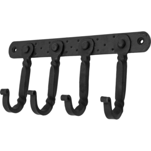 Twisted Iron Wall Hook - 4 Hooks