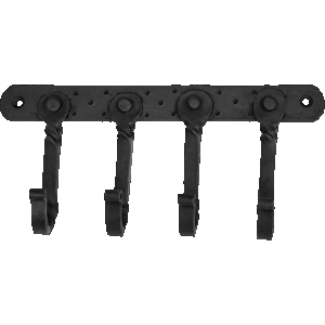 Twisted Iron Wall Hook - 4 Hooks