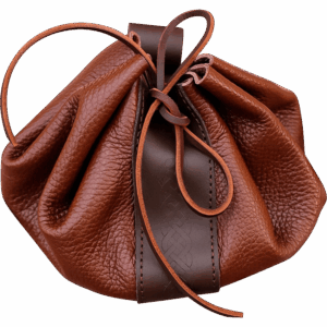 Medieval Merchant Belt Pouch - Brown