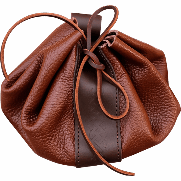 Medieval Merchant Belt Pouch - Brown