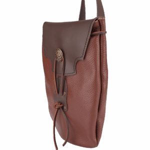 Adventurer's Leather Shoulder Bag - Brown