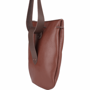 Adventurer's Leather Shoulder Bag - Brown