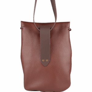 Adventurer's Leather Shoulder Bag - Brown