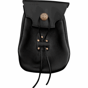 Adventurer's Medieval Belt Bag - Black