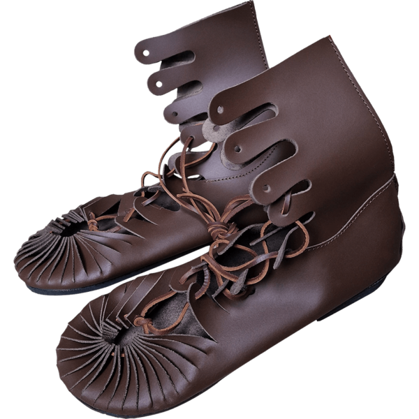 Atticus Tall Roman Sandals - Brown