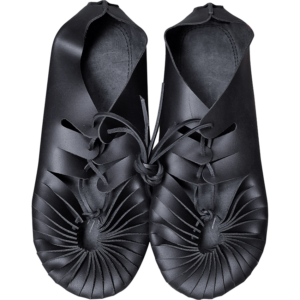 Cassius Leather Roman Sandals - Black