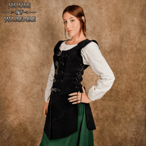 Julienne Long Suede Jerkin – Black